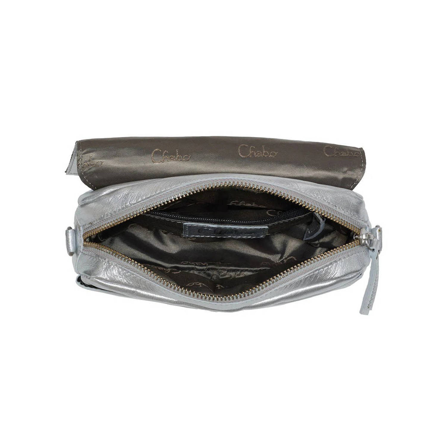 Chabo Bags leren crossbody tas Rio Romy goudkleurig