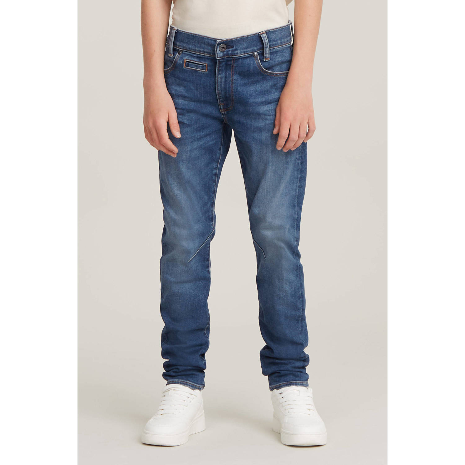 G-Star RAW Jongens D-Staq Slim Jeans Midden blauw jongens