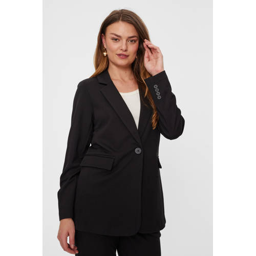 FREEQUENT rechtvallende blazer zwart afbeelding