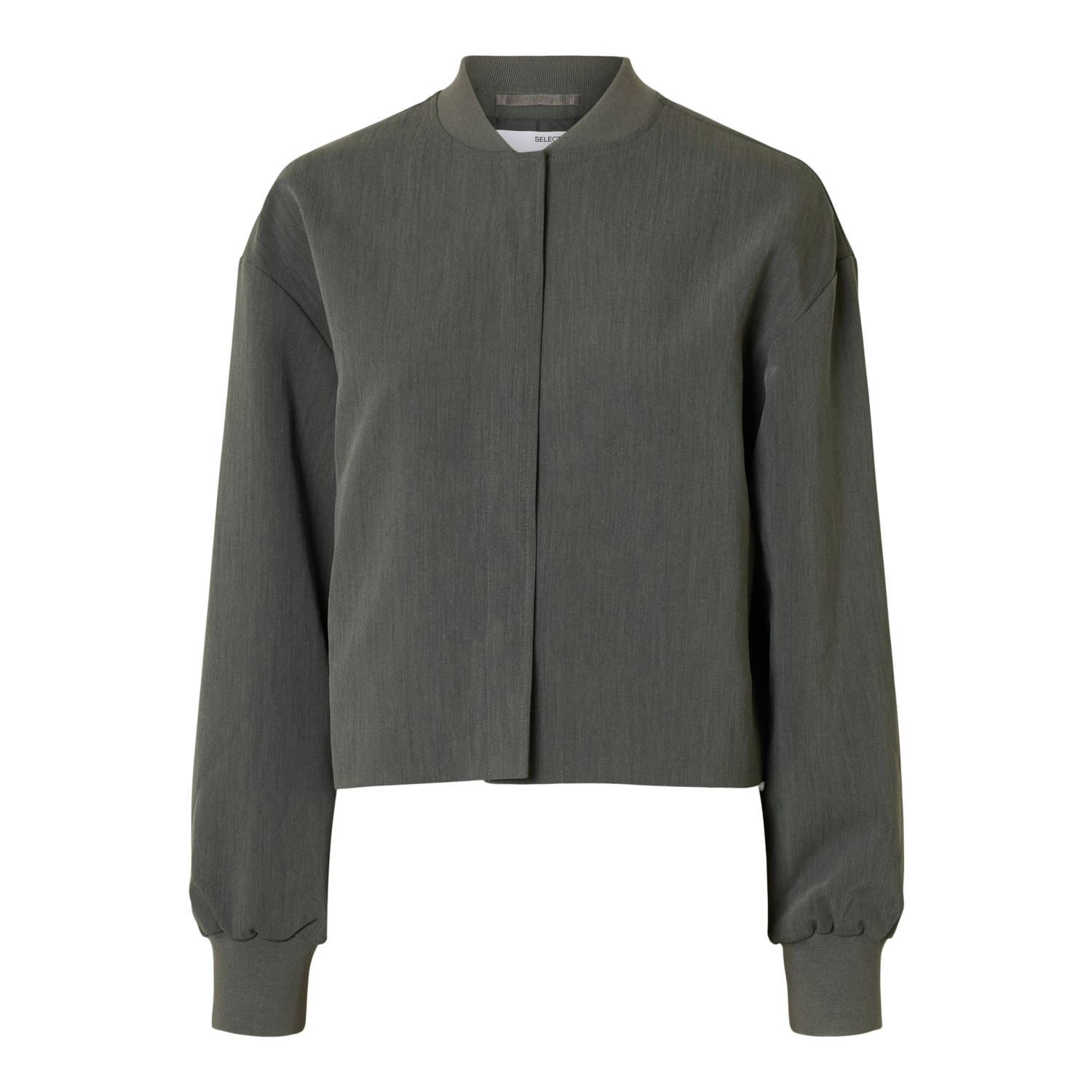 SELECTED FEMME Dames Jassen Slfblake Bomber Grijs