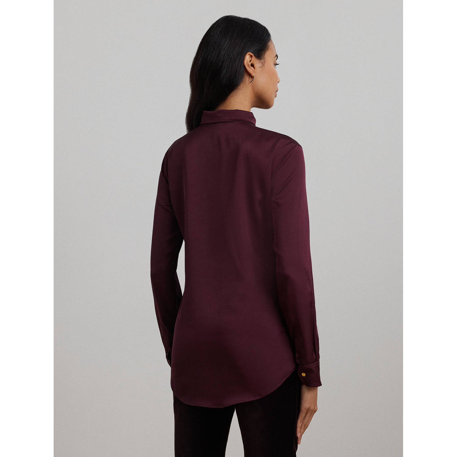 Lauren Ralph Lauren blouse donkerpaars