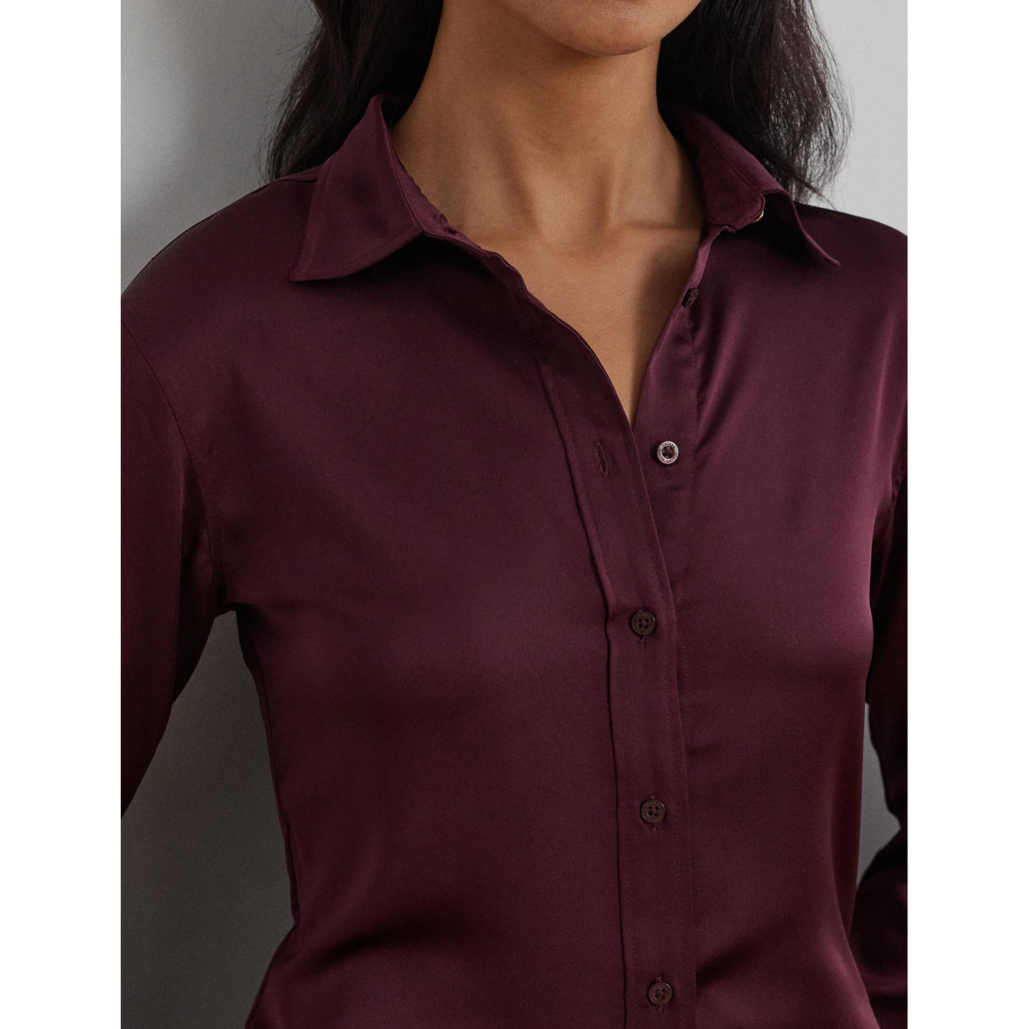 Lauren Ralph Lauren blouse donkerpaars