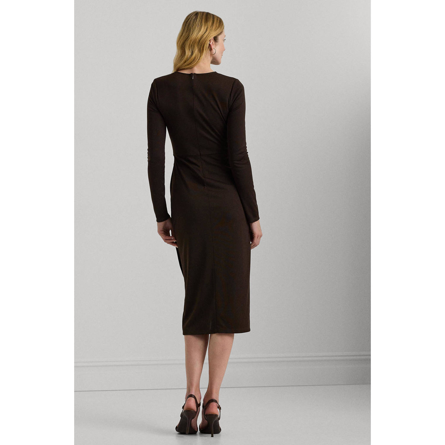 Lauren Ralph Lauren Midi-jurk met pinsluiting model 'SABLISE'