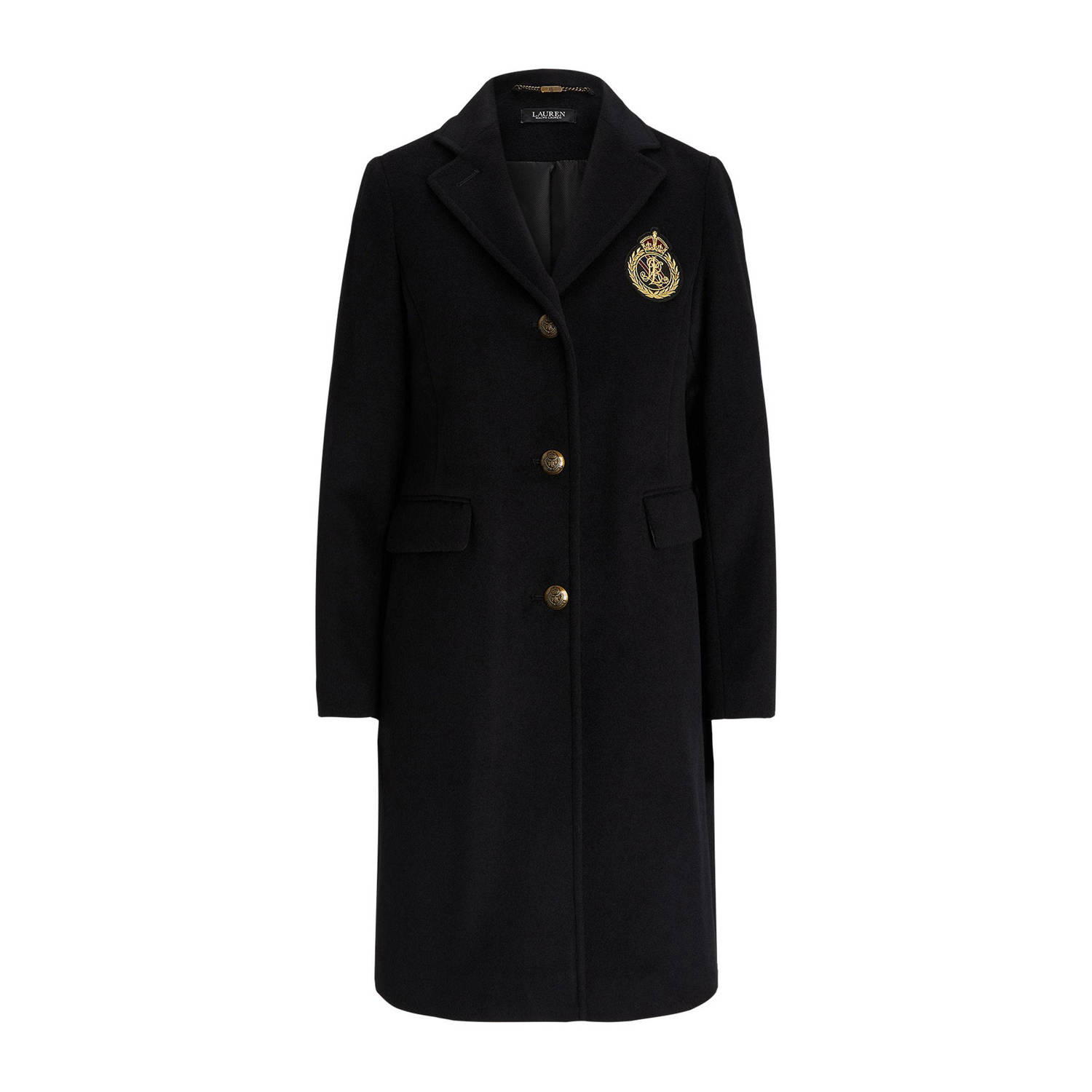Lauren Ralph Lauren jas met wol zwart