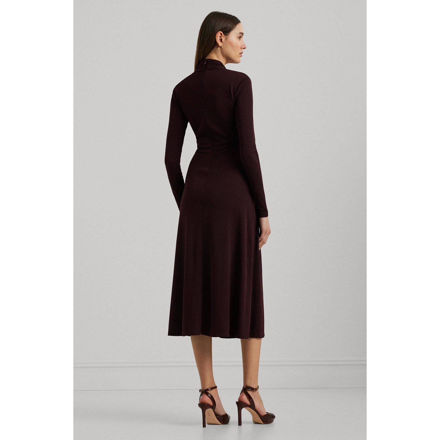 Lauren Ralph Lauren jurk donkerrood