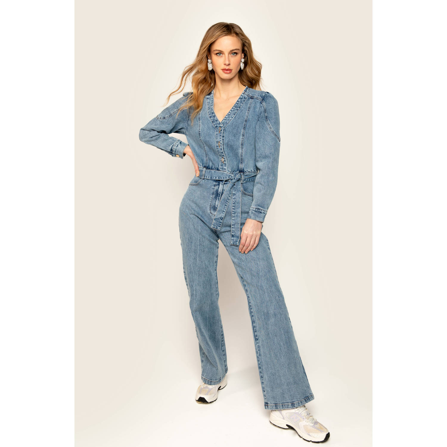 Freebird jumpsuit Josslyn light blue denim