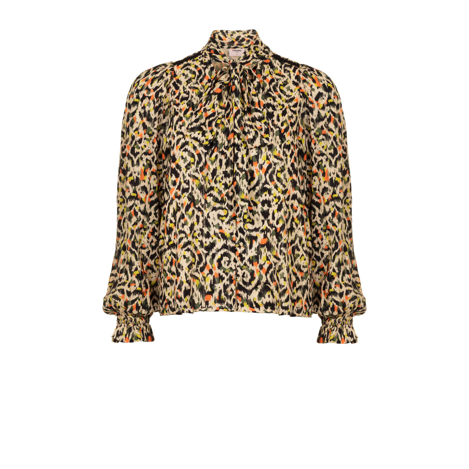 Freebird blouse met all over print multi