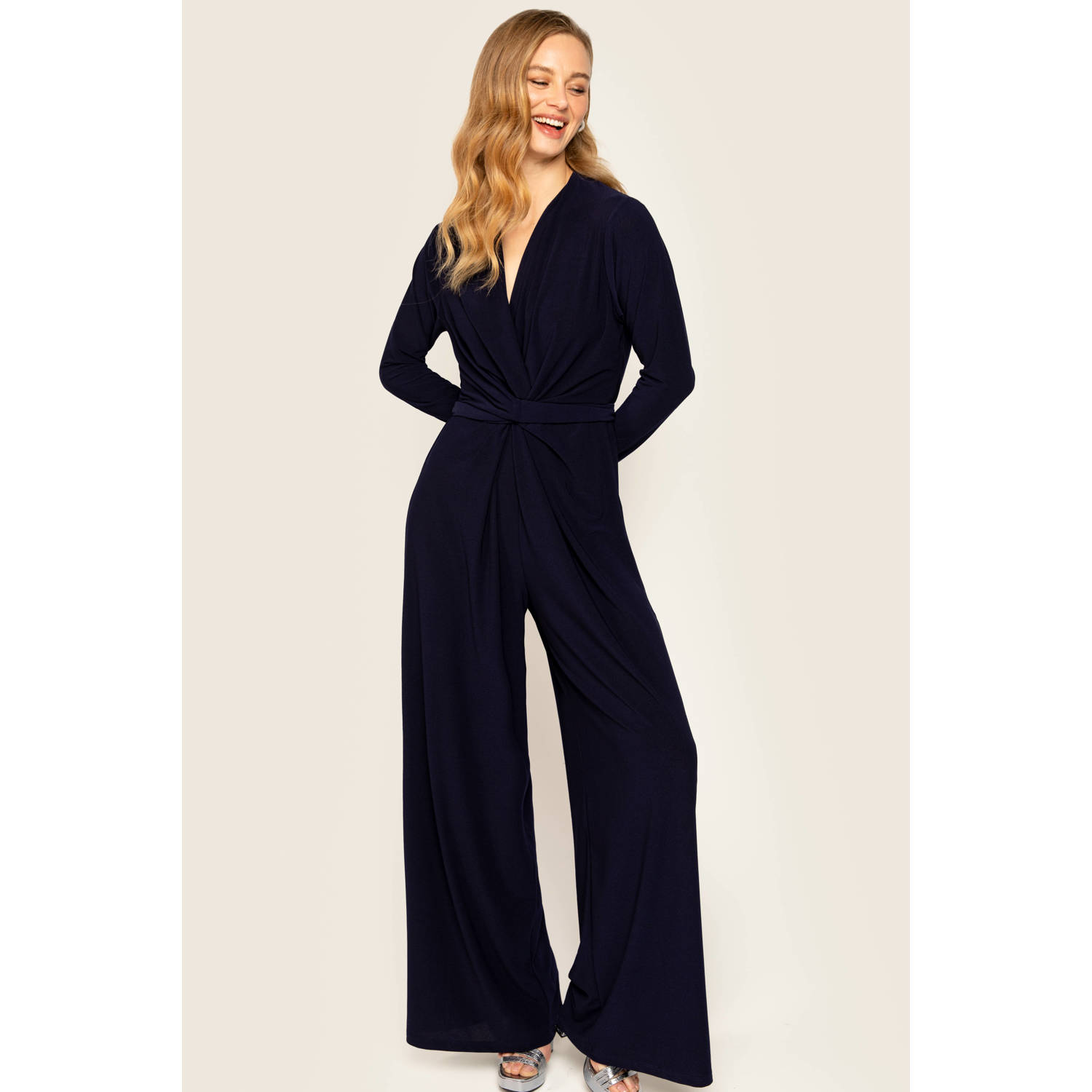 Freebird jumpsuit donkerblauw