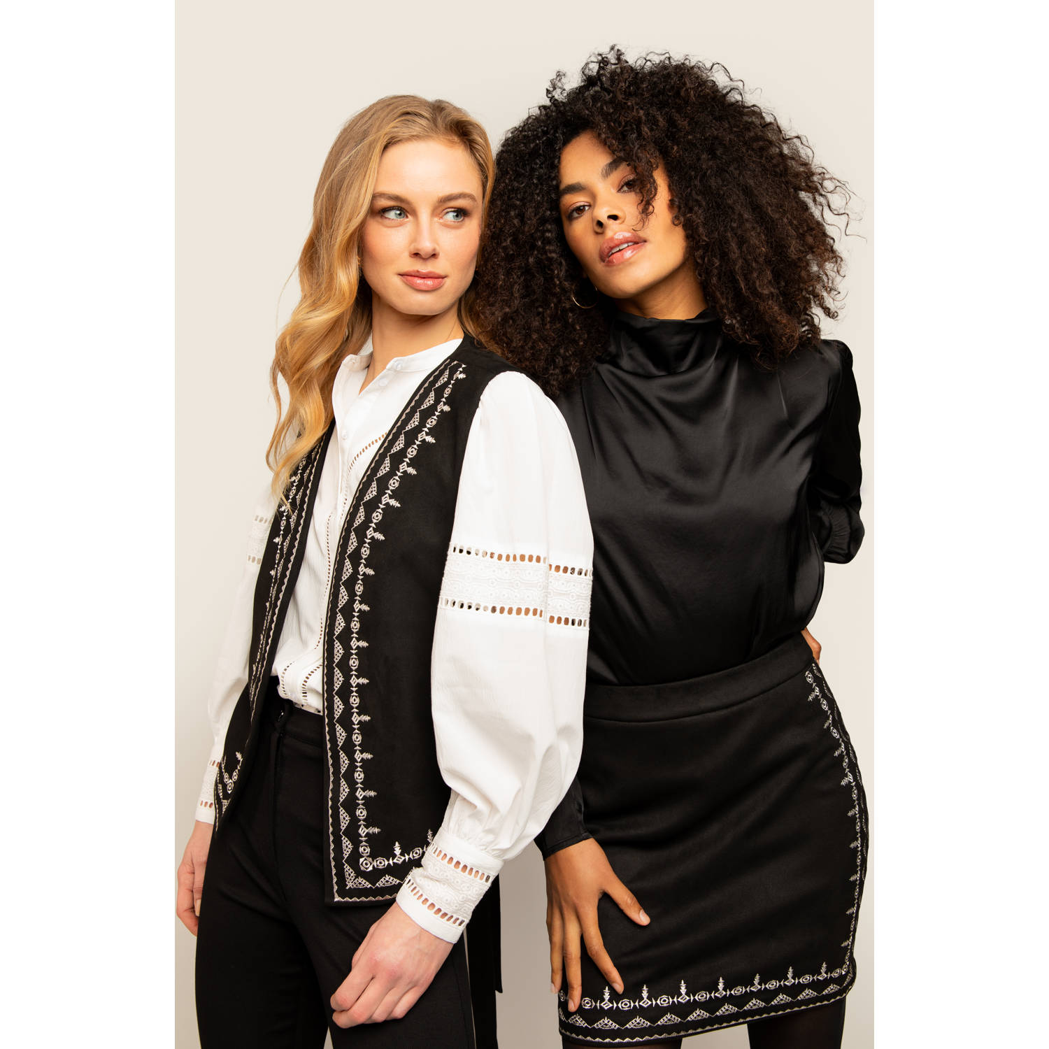 Freebird blousetop Teske zwart