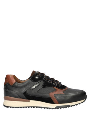 Bakersville leren sneakers zwart