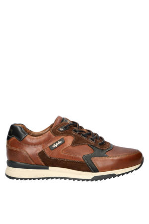 Bakersville leren sneakers cognac