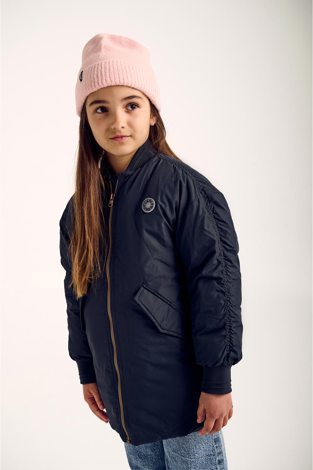 inhzoy Unisex kinderen glanzende pailletten jas lange mouwen glitter bomberjack met ritssluiting sport vrijetijdsjas streetdance hiphop jas, groen_a