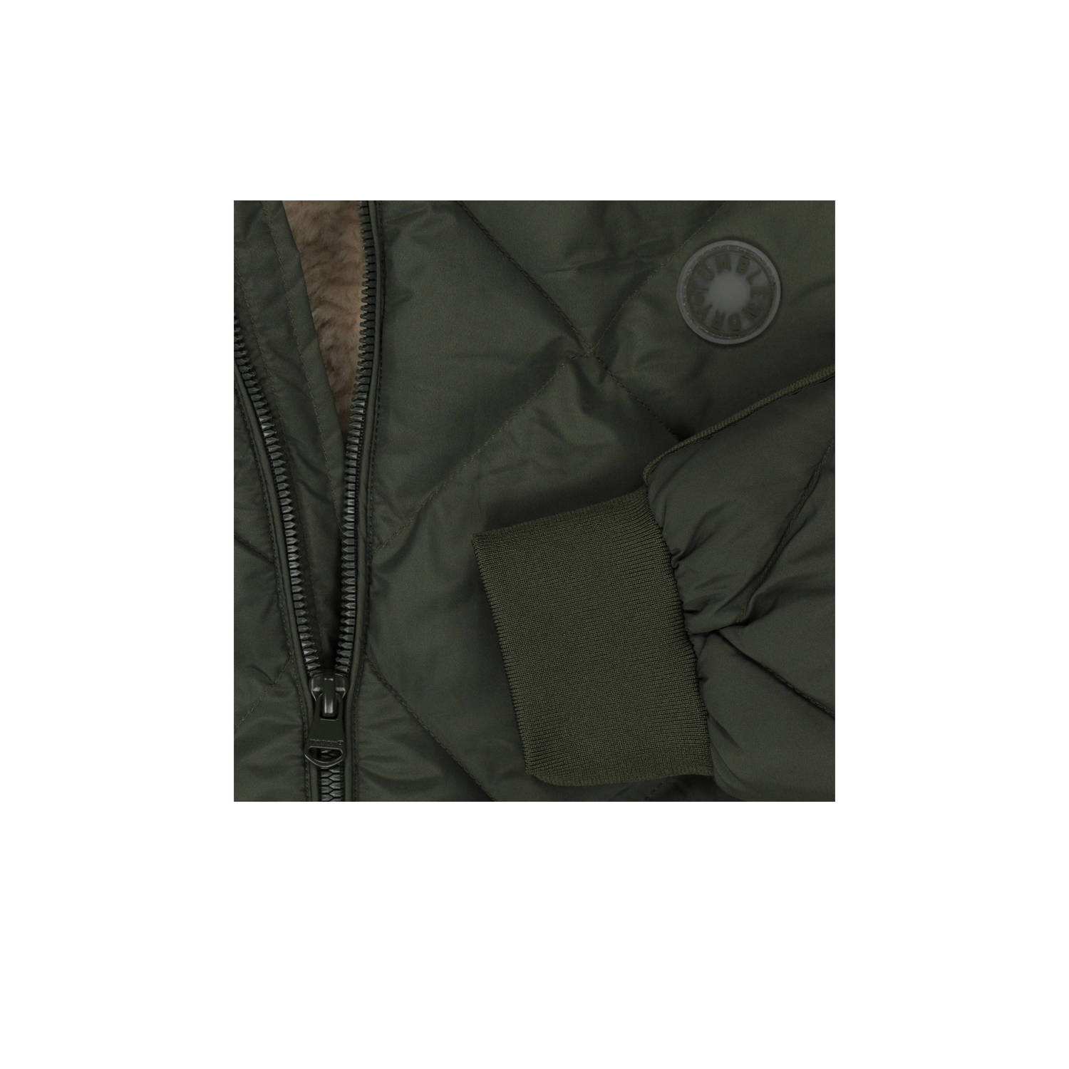 Tumble 'n Dry quilted gewatteerde winterjas Baltic olijfgroen