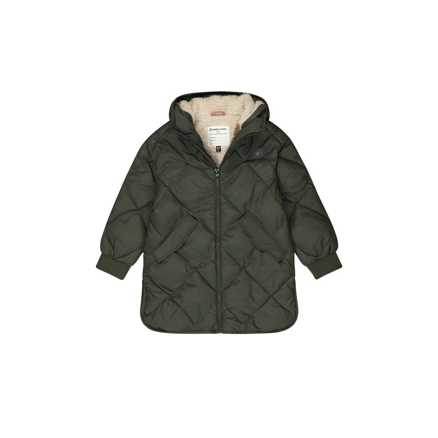 Tumble 'n Dry quilted gewatteerde winterjas Baltic olijfgroen