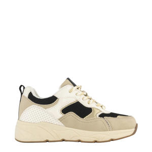 chunky sneakers beige/zwart