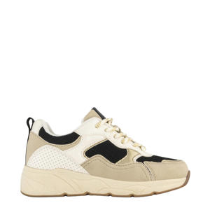 chunky sneakers beige/zwart