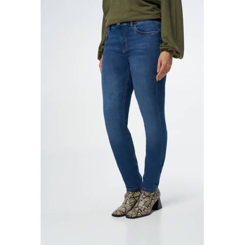 MS Mode slim fit jeans dark blue denim afbeelding