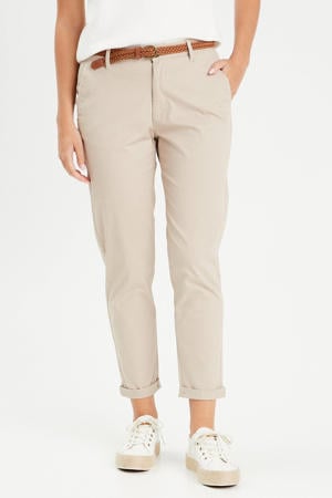 cropped regular fit chino