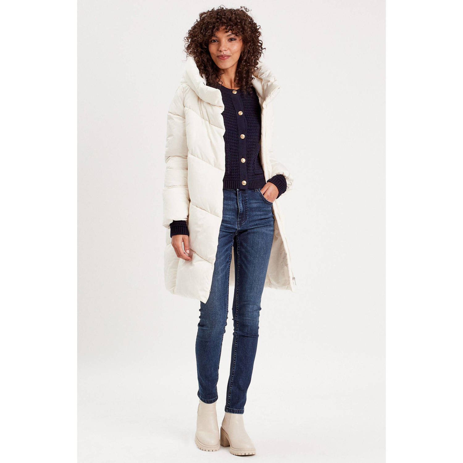 Cache regular skinny jeans dark blue denim