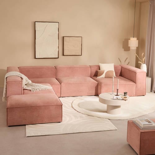 NOUS Living hoekbank links Igor - roze