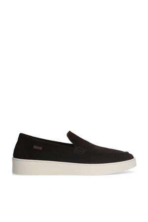 suède loafers bruin