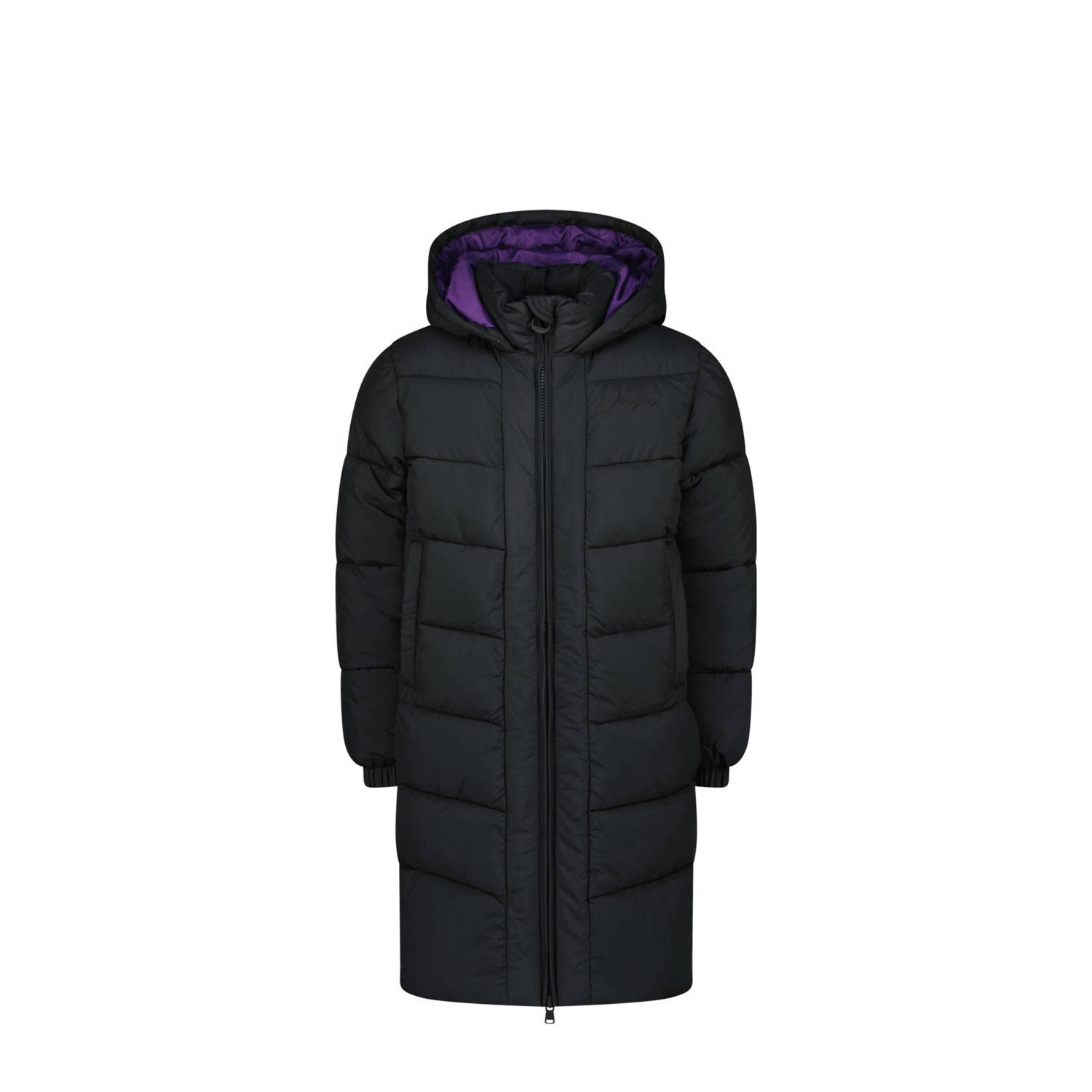 VINGINO gewatteerde winterjas Tendela zwart Meisjes Polyester Capuchon 164