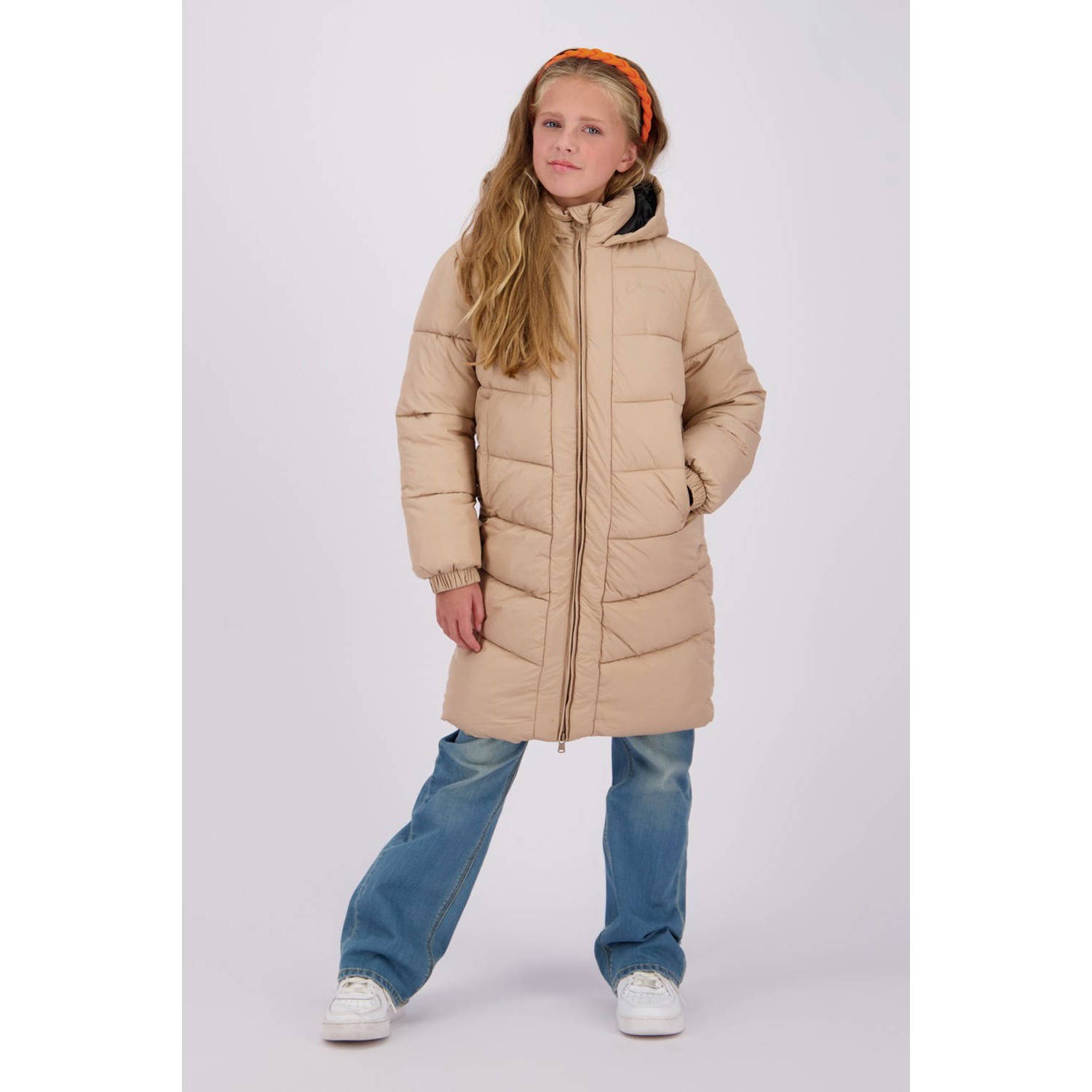 Vingino gewatteerde winterjas Tendela goud metallic
