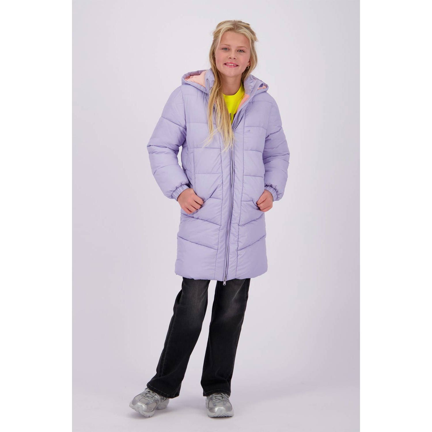 VINGINO gewatteerde winterjas Tendela lila Paars Meisjes Polyester Capuchon 164