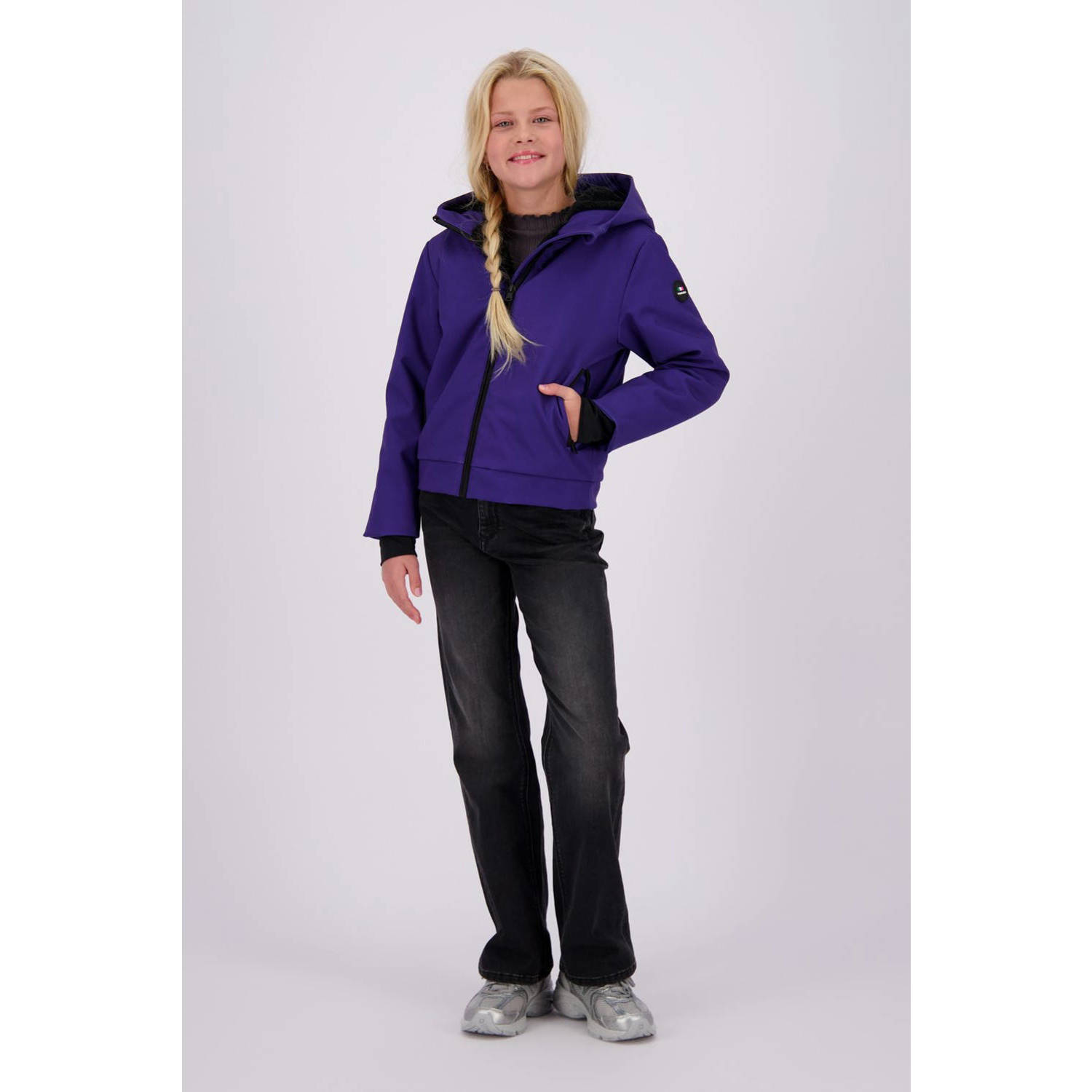 VINGINO gewatteerde winterjas Taroa donker paars Meisjes Polyester Capuchon 104