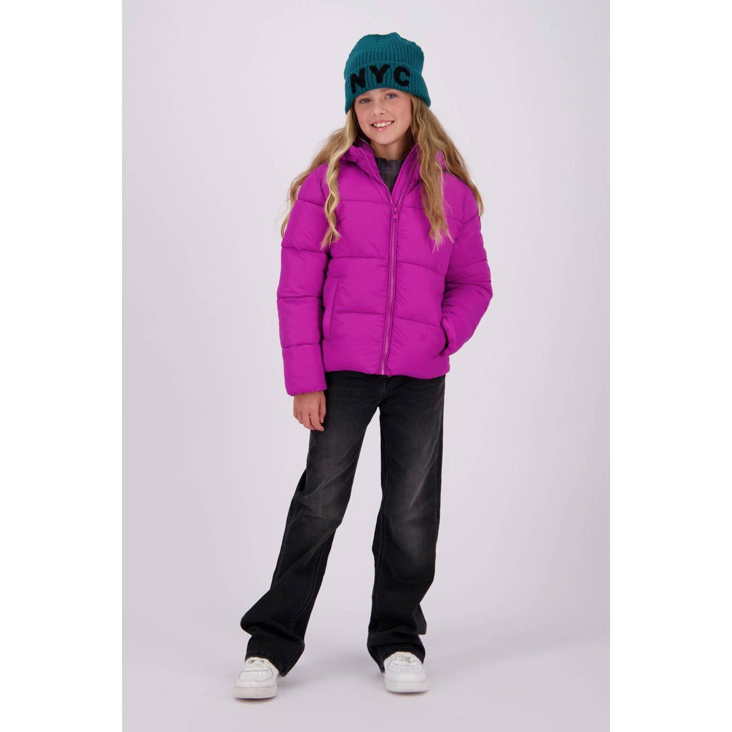 VINGINO gewatteerde winterjas Tanna fel fuchsia Roze Meisjes Nylon Capuchon 152