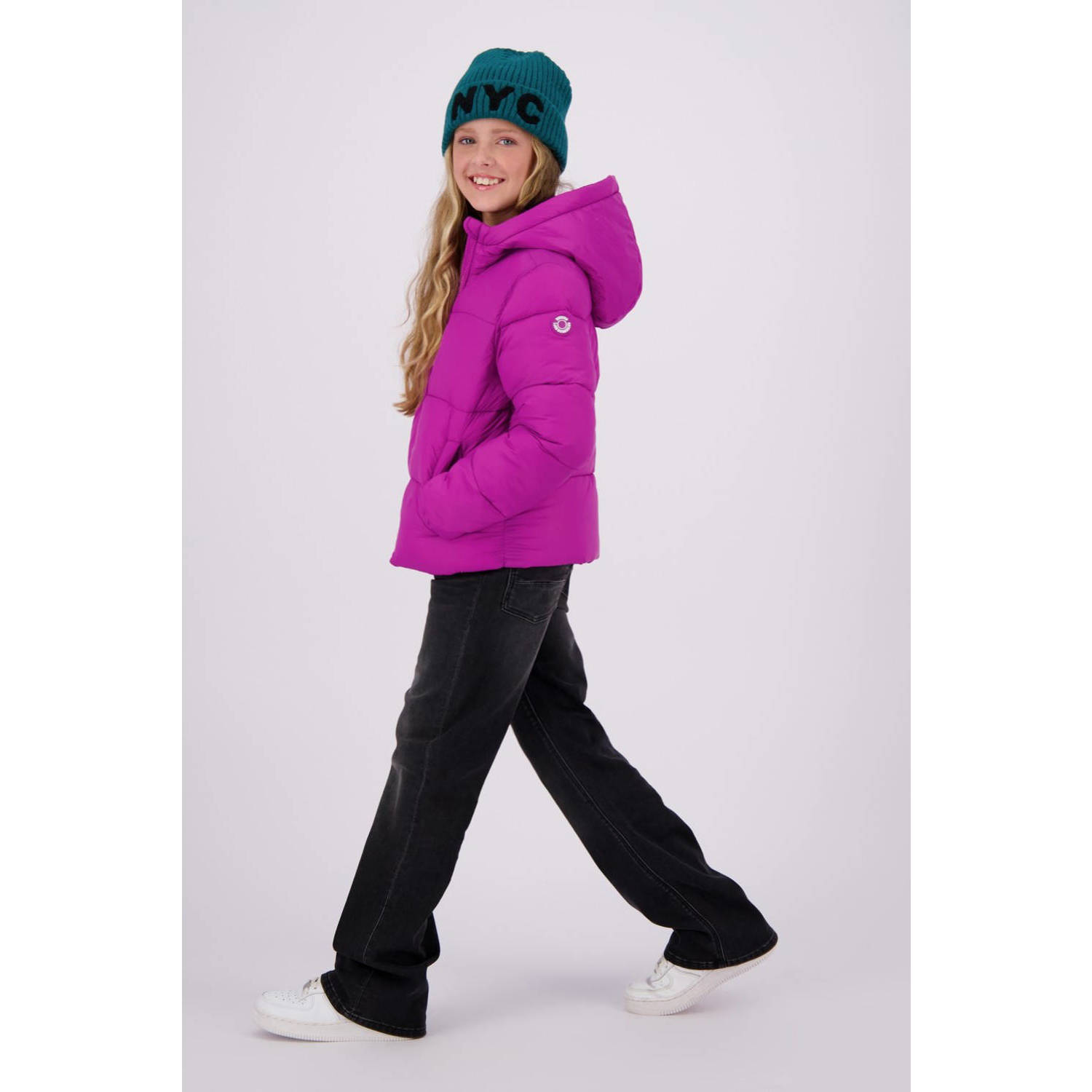 Vingino gewatteerde winterjas Tanna fel fuchsia