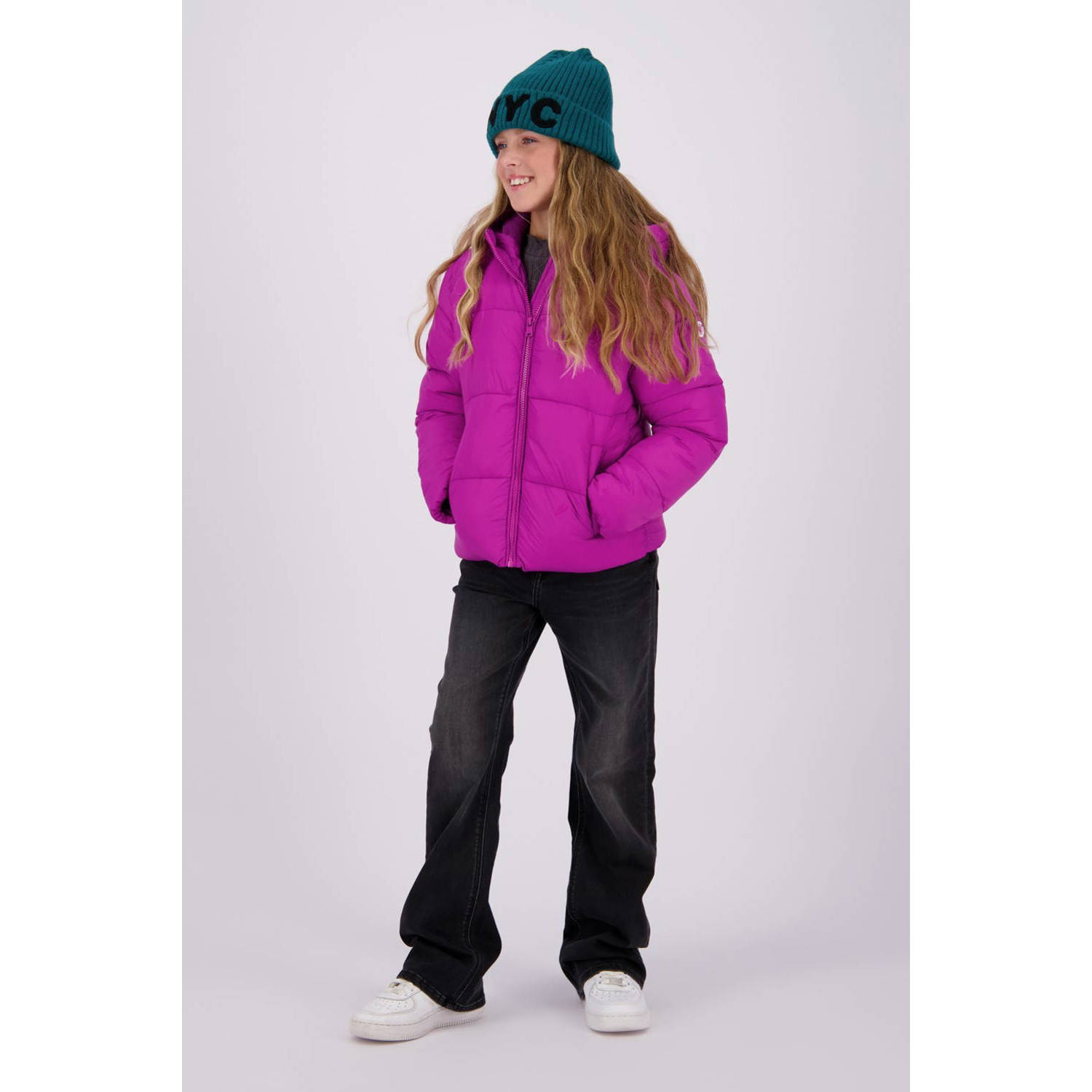Vingino gewatteerde winterjas Tanna fel fuchsia