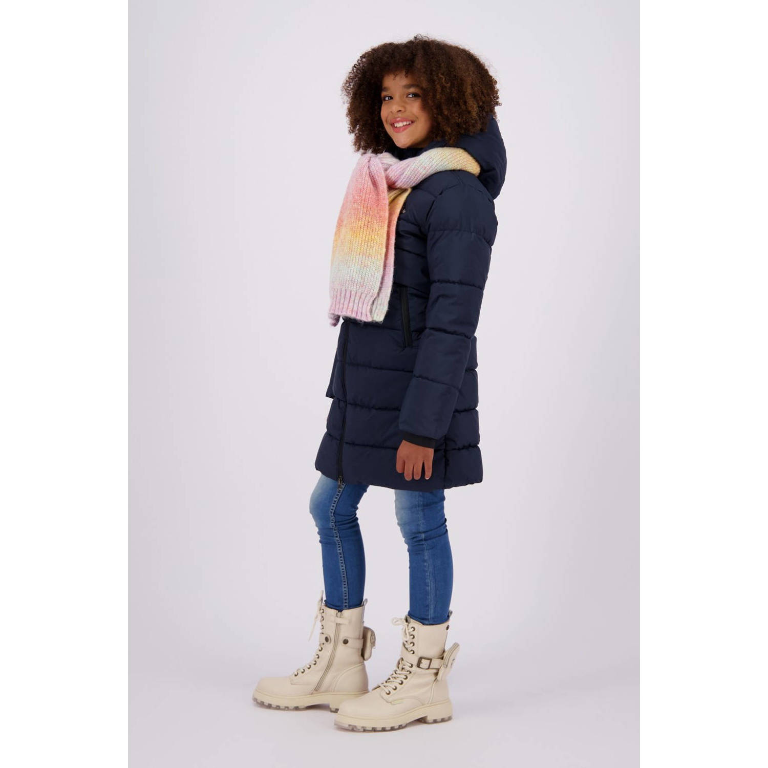 Vingino gewatteerde winterjas Tinja diep donkerblauw