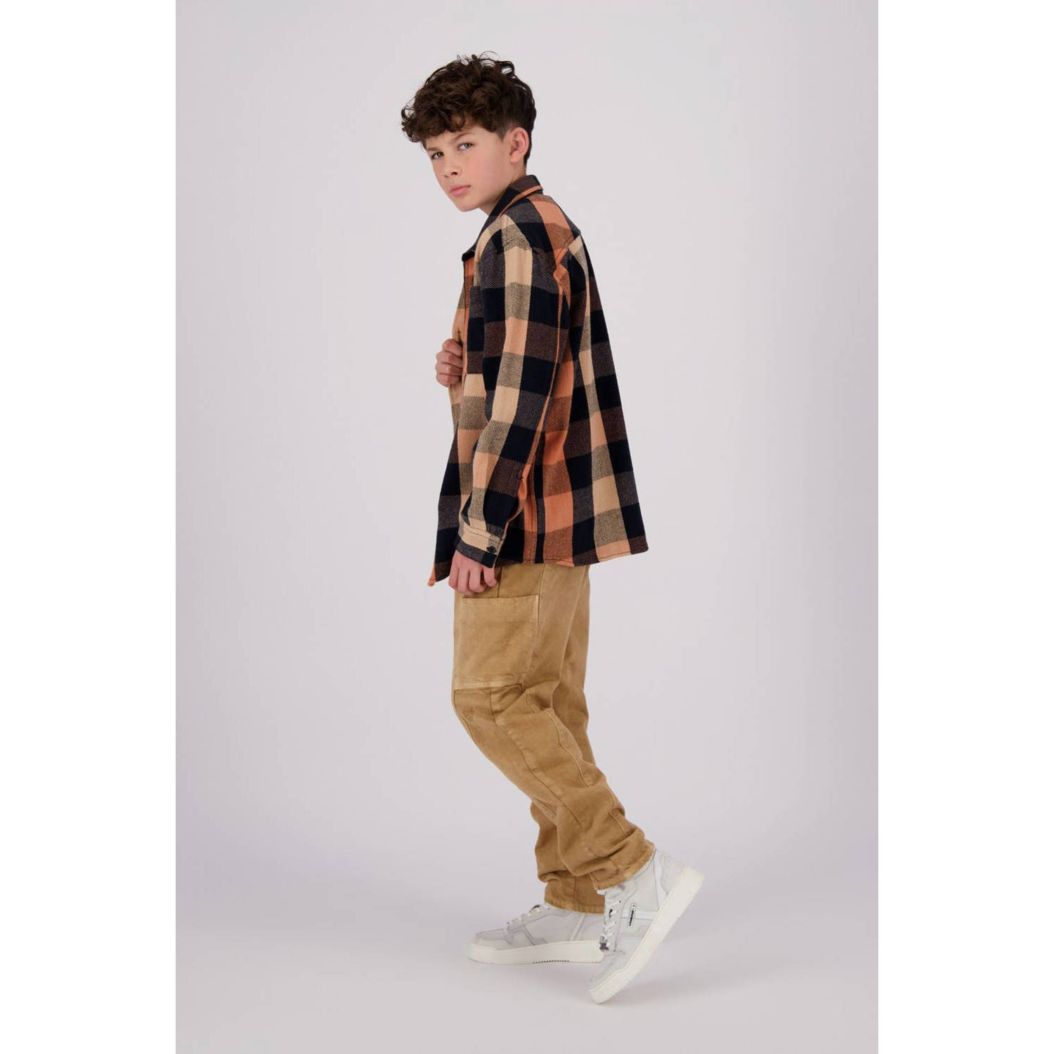 Vingino loose fit jeans Castiano kaki zand