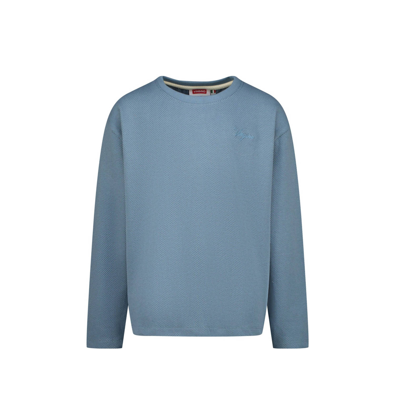Vingino longsleeve met logo zachtblauw