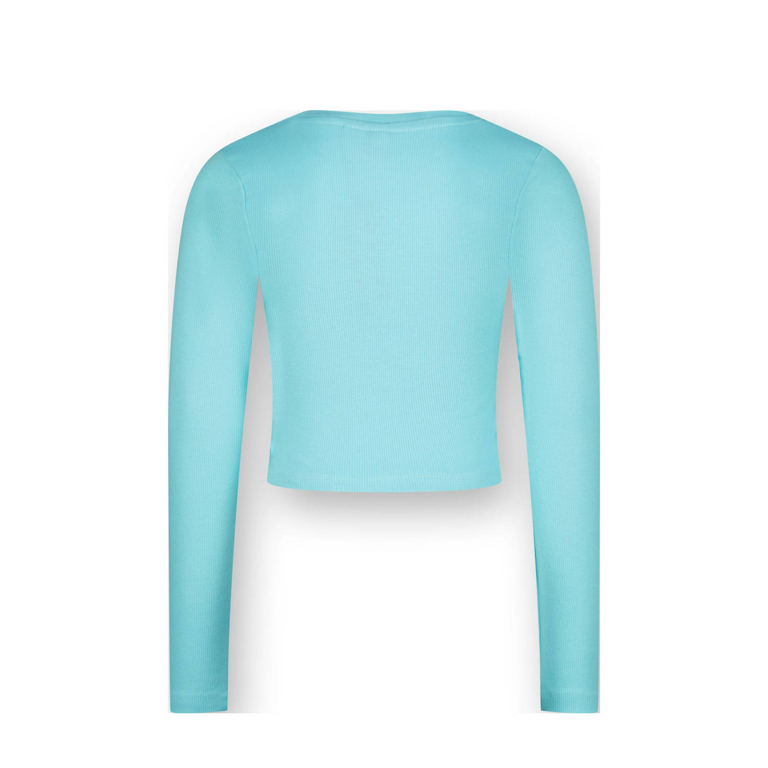 Vingino longsleeve Basic met printopdruk licht turquoise