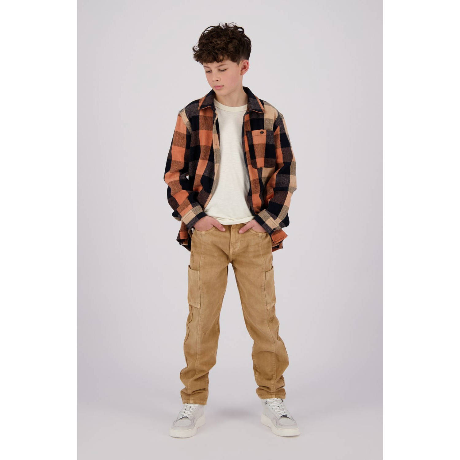 Vingino T-shirt Halton met backprint ecru