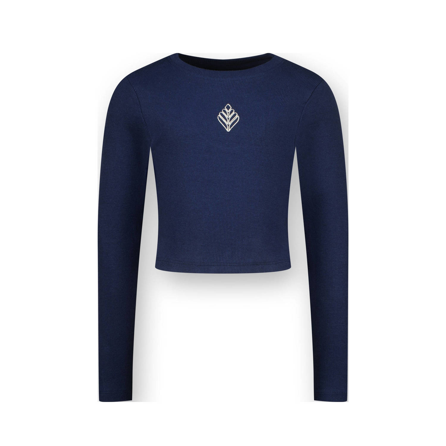 Vingino longsleeve Basic met printopdruk donkerblauw