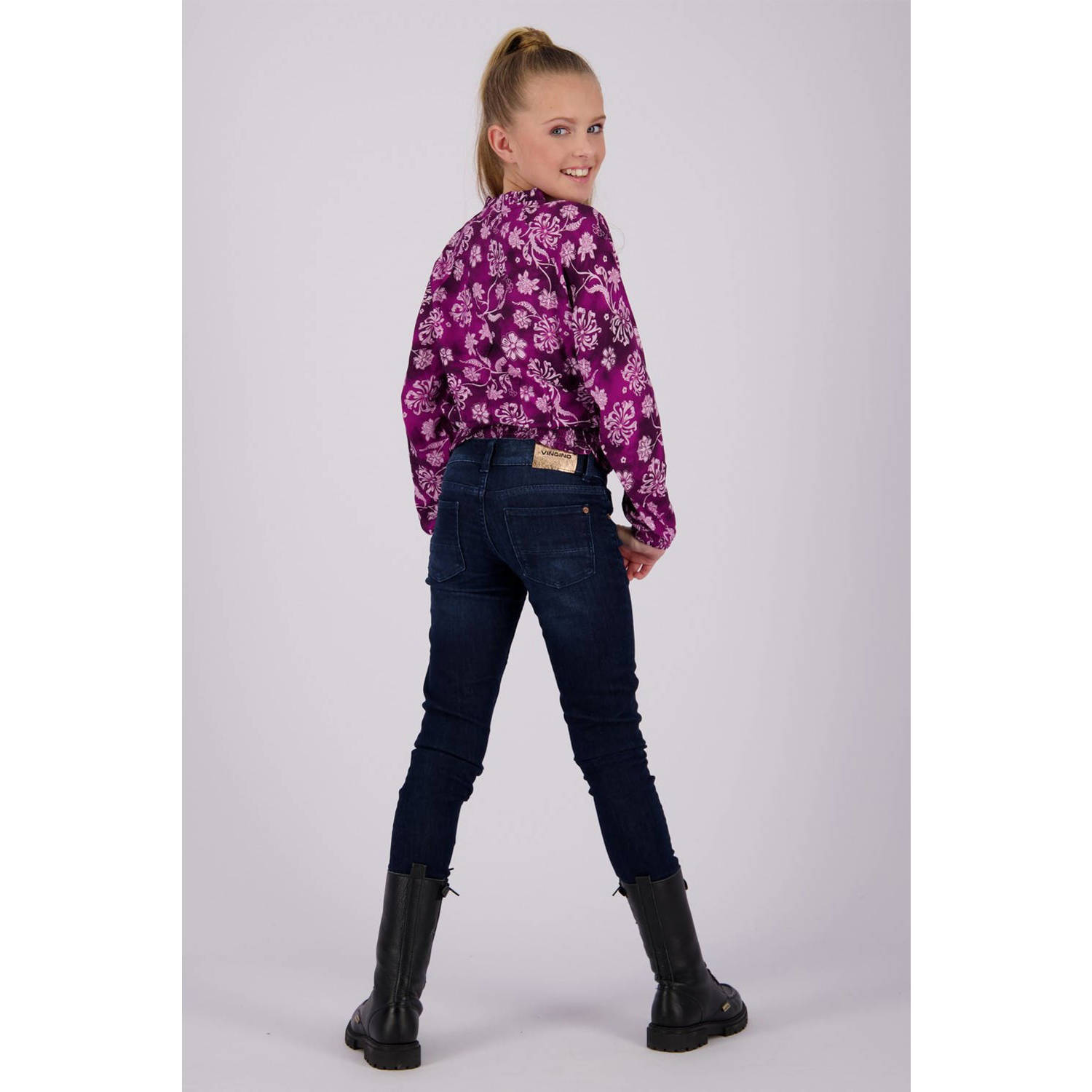 Vingino high waist skinny jeans Amia deep dark