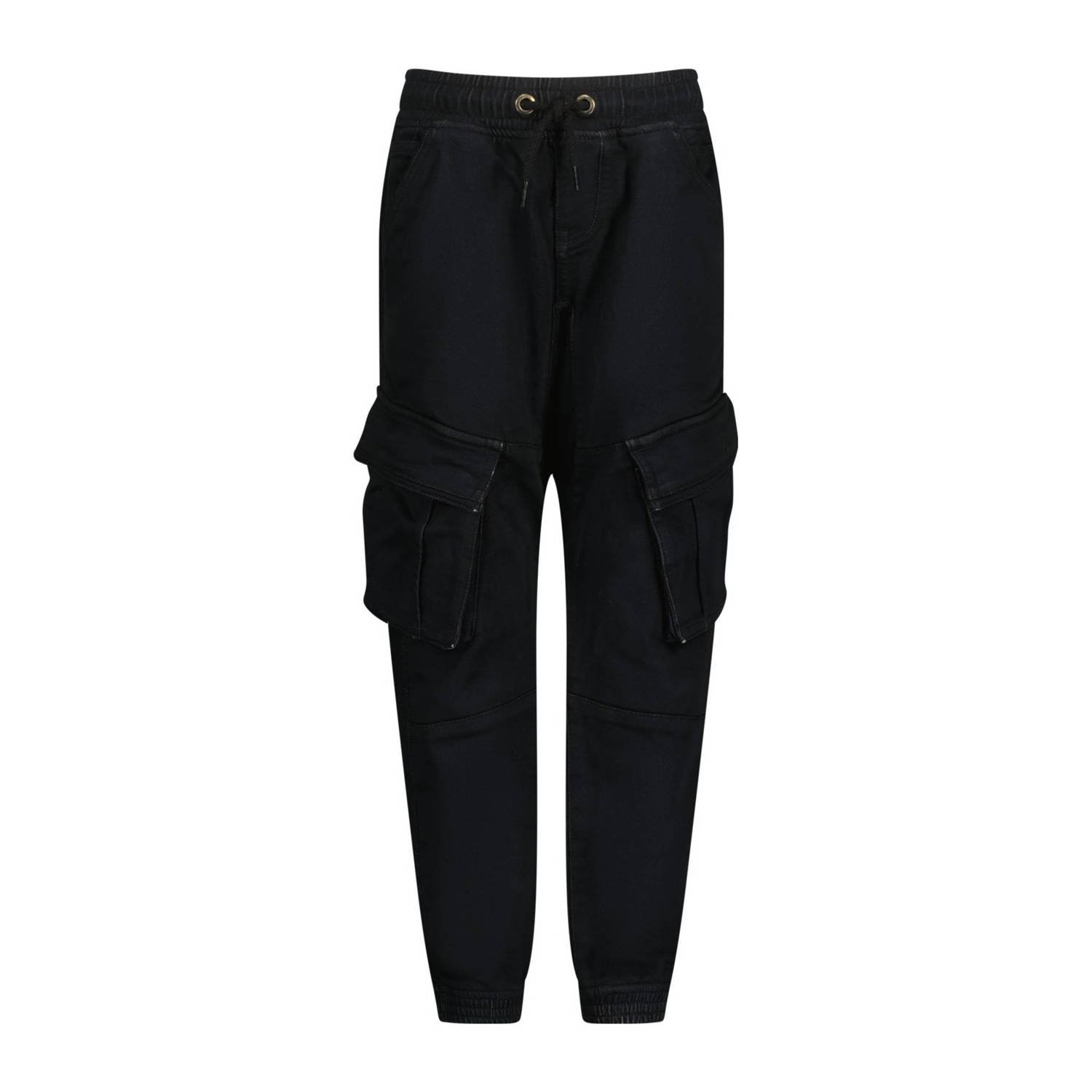 Vingino tapered fit cargobroek Carlos zwart