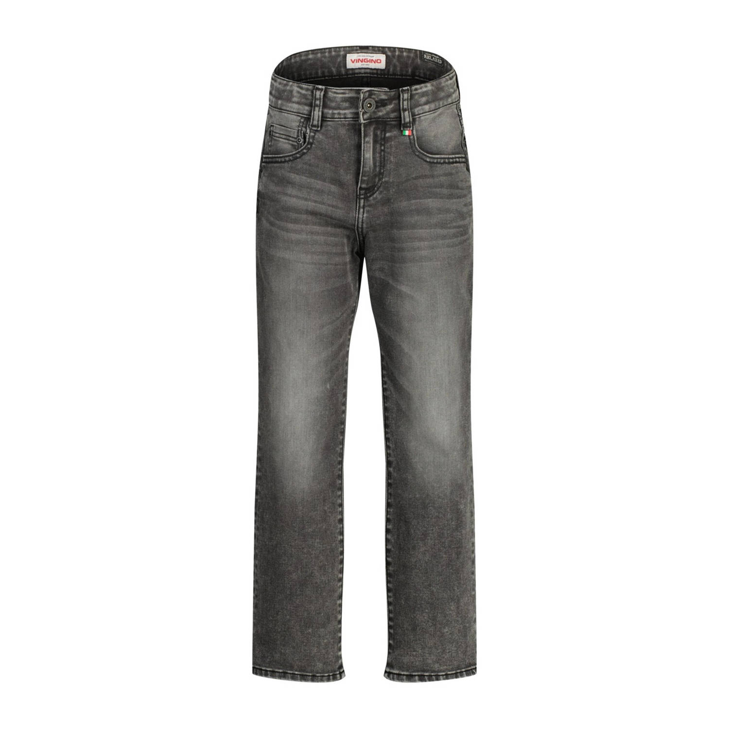 Vingino loose fit jeans Gustavo dark grey vintage