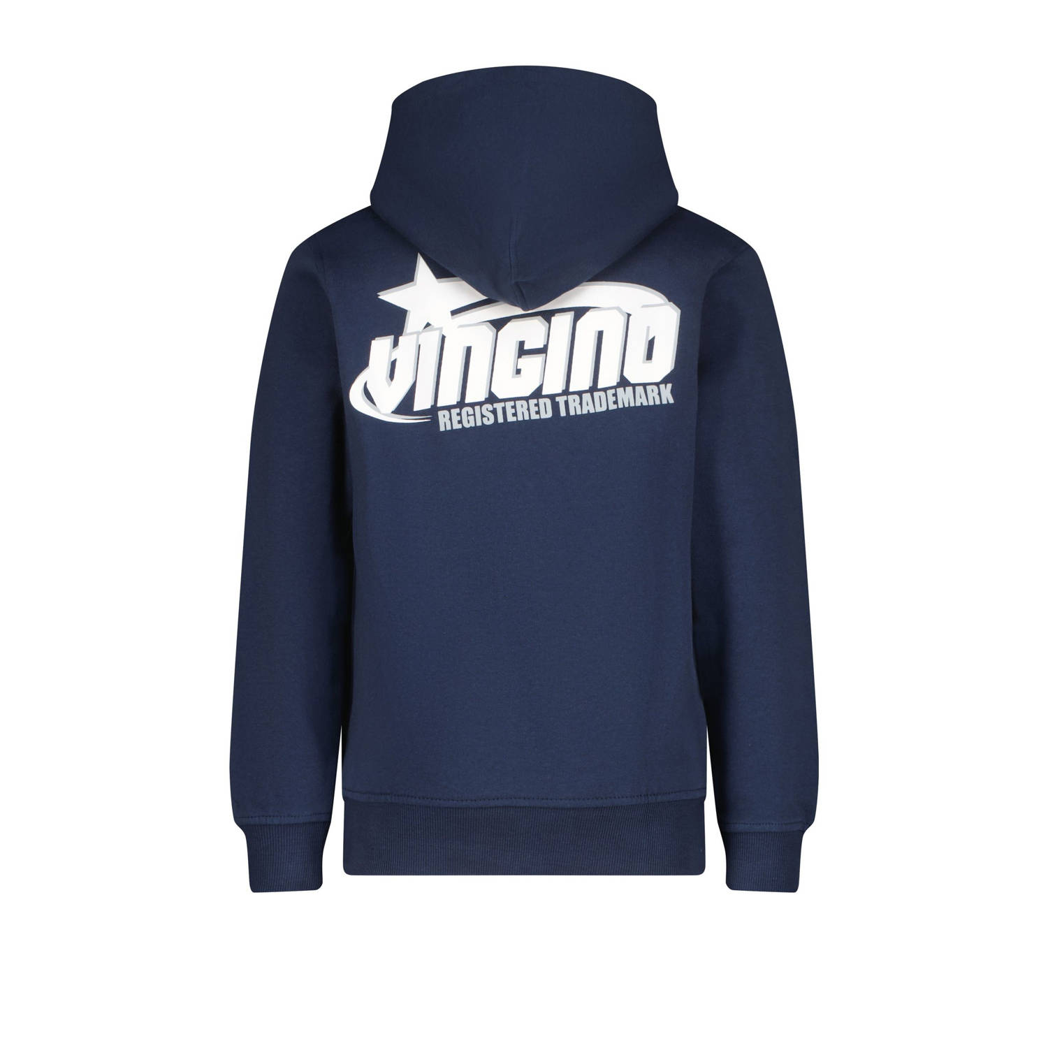 Vingino hoodie Nar met backprint donkerblauw