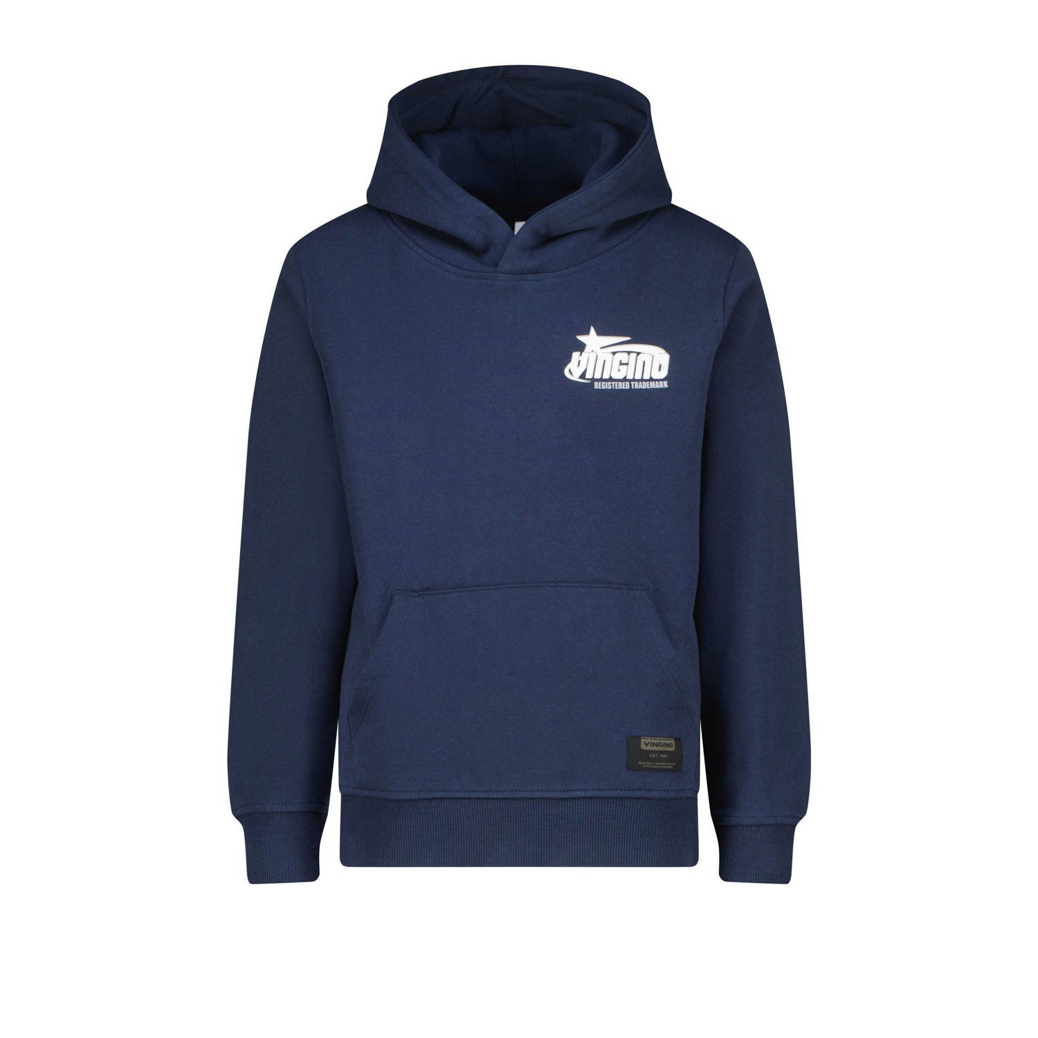 Vingino hoodie Nar met backprint donkerblauw