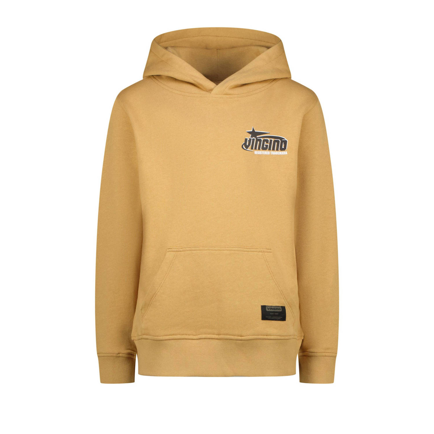 Vingino hoodie Nar met backprint geelzand