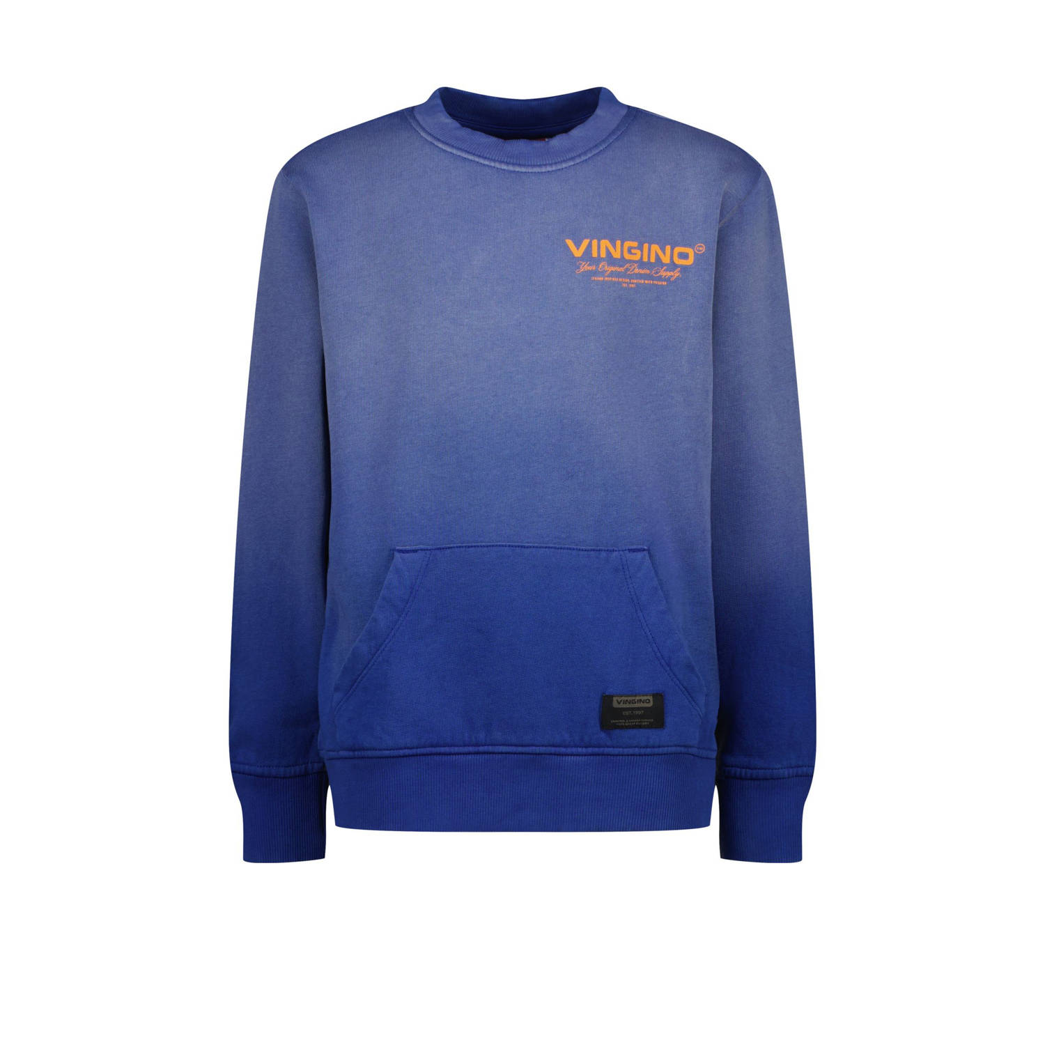 Vingino sweater Nadient met printopdruk blauw