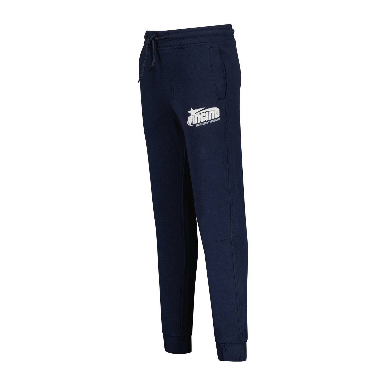Vingino relaxed joggingbroek Santo met logo donkerblauw