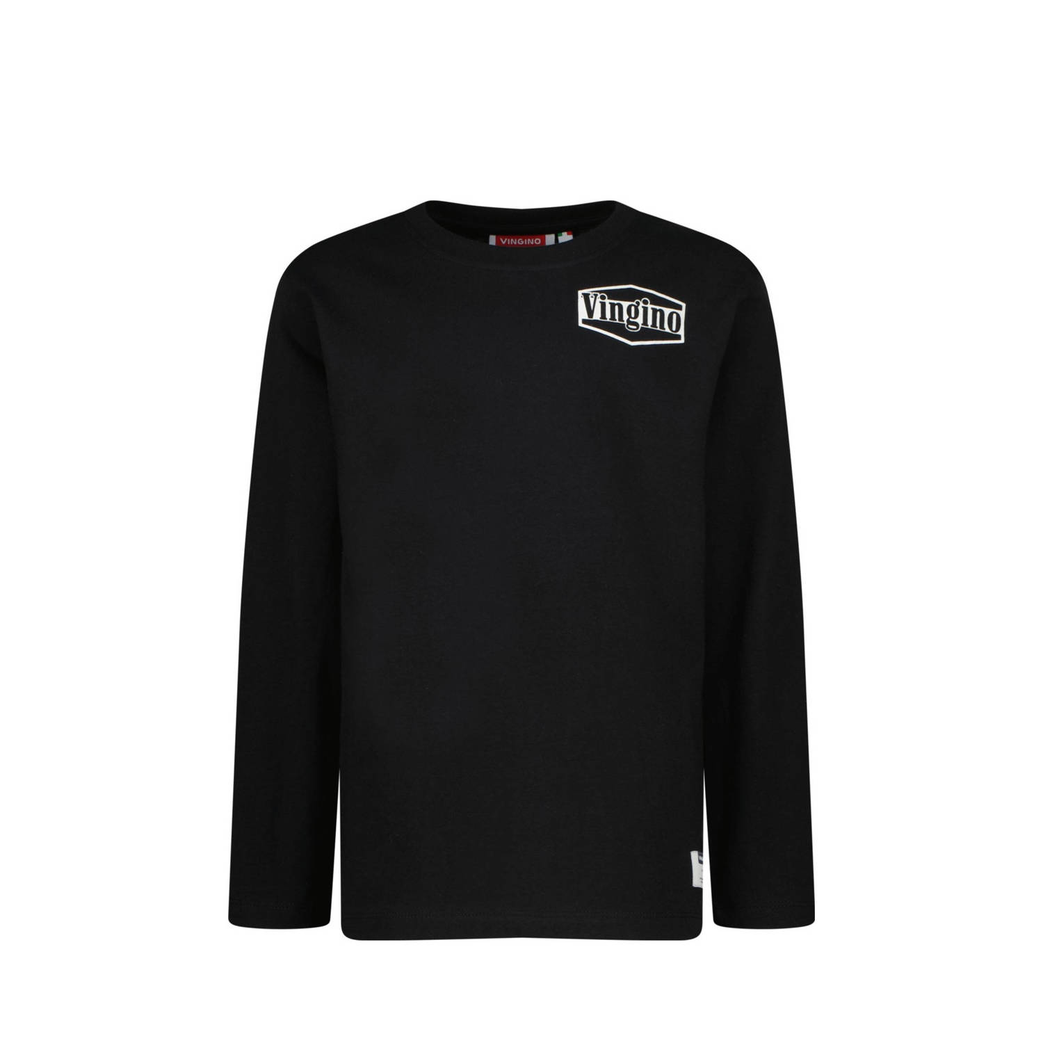 Vingino longsleeve Jean met backprint zwart