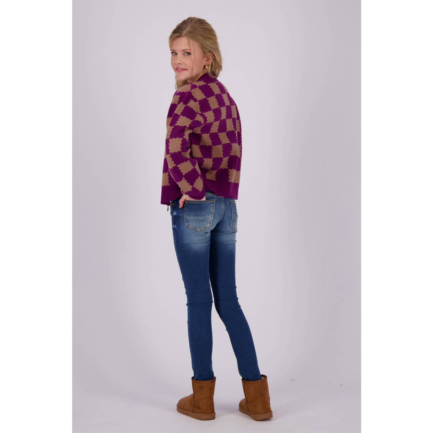 Vingino longsleeve Janneke met printopdruk paars