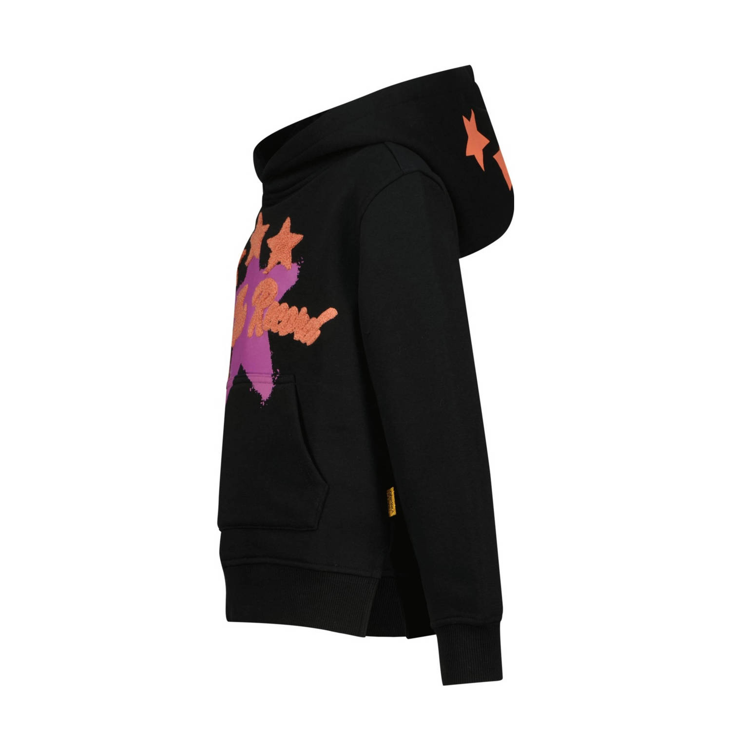 Vingino hoodie Noriny met printopdruk zwart
