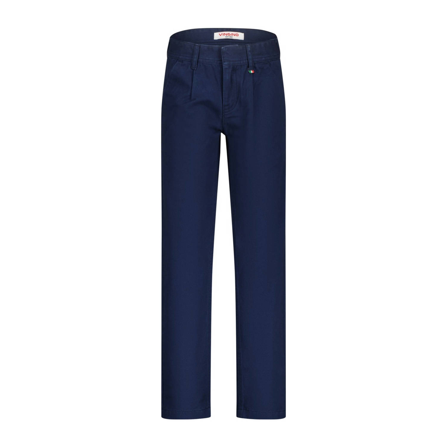 Vingino straight fit broek Safano donkerblauw
